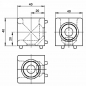 Preview: Würfelverbinder 2 D für Alu Profil 40 Nut 8 mit Befestigung