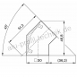 Preview: 45° Verbinder Aluprofil 30 x 30 Nut 8 mit Bef. und ADK (Set)