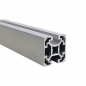 Preview: Aluprofil 40 x 40 Nut 10 2N/180° Alu silber B  im Zuschnitt