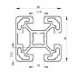Preview: Alu_Profil_45_Nut10_schwarz_Bosch_System Preview: Alu_Profil_45_Nut10_schwarz_Bosch_System