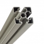 Preview: Profil 45 x 45 Leicht Nut 10 B Alu silber im Zuschnitt 80 mm - 5900 mm