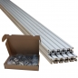 Preview: Aluprofil 30 x 30 Nut 8 Startepaket 10 x 1950 mm inkl. 50 x Winkel 30 Nut 8 mit Bef.