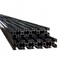 Preview: Aluprofil 20 x 20 Nut 6 schwarz im Minipack 10 x 1950 mm Sparpaket BP20N6