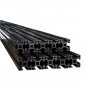 Preview: Aluprofil 20 x 20 Nut 6 schwarz im Minipack 10 x 1950 mm Sparpaket BP20N6