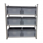 Preview: Regalsystem RL- 300 x 800 für 6 Eurobehälter Preview: Regalsystem RL- 300 x 800 für 6 Eurobehälter