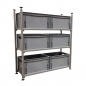 Preview: Regalsystem RL- 300 x 800 für 6 Eurobehälter Preview: Regalsystem RL- 300 x 800 für 6 Eurobehälter