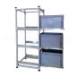 Preview: Regalsystem RL- 300 x 400 mit Auszug für 3 Eurobehälter Grundmodell