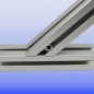 Preview: Schnellspannverbinder Profil 45  Nut 10 Biegbar  Nut / Kern für Gehrungsschnitte