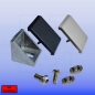 Preview: Winkel 30 x 30 Profil Nut 8 mit Befestigung VA Rostfrei optional WADK BP30N8