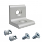 Preview: Alu Winkel 40 x 40 Nut 8 Aluminium