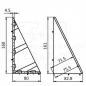 Preview: Winkel 40x80X160 Nut 8 schwere Ausführung mit Bef. u. WADK