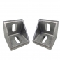 Preview: Winkel 45 x 45 Profil Nut 10 mit Befestigung  BP45N10