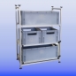 Preview: Regalsystem RL- 600 x 400 mit Auszug für 3 Eurobehälter Grundmodell Preview: Regalsystem RL- 600 x 400 mit Auszug für 3 Eurobehälter Grundmodell