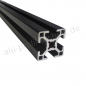 Preview: Aluprofil 30 x 30 Nut 8 BP30N8 schwarz eloxiert Preview: Aluprofil 30 x 30 Nut 8 BP30N8 schwarz eloxiert