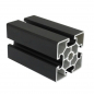 Preview: Aluprofil Profil 60 x 60 Nut 10 leicht schwarz eloxiert Bosch Raster