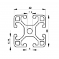 Preview: Alu Profil 30 x 30 Nut 6 leicht Preview: Alu Profil 30 x 30 Nut 6 leicht