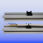 Preview: Kabelbinder Block Kabelhalter Kabelführung Aluprofil 30 Nut 8 Bosch kompatibel