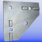 Preview: Knotenblech Profil 30 x 30 Nut 8 mit Befestigung