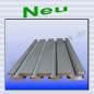 Preview: Aluprofil Nutplatte Montageplatte 15 x 120 nut 8