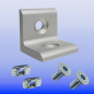 Preview: Alu Winkel-40-x-40-Nut10-Aluminium-Alufarbig--Profil-40-Nut-10-Strebenprofil