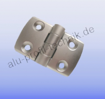 Scharnier silber Aludruckguss Profil 30 Nut 8