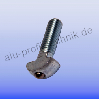 Hammerkopfschraube Nut8 M 8 x 20 mit Federkugel VA rostfrei