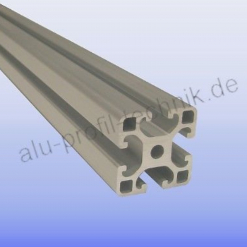 Alu Profil 40 x 40 Nut 8 leicht lP40N8L im Zuschnitt 80 mm - 5900 mm