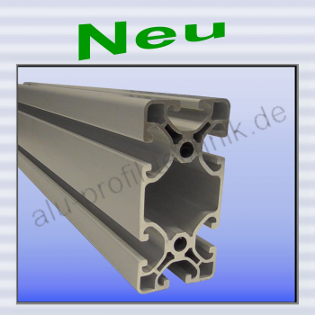 Alu Profil 40 x 80 Nut 8 super leicht im Zuschnitt 80 mm - 5900 mm