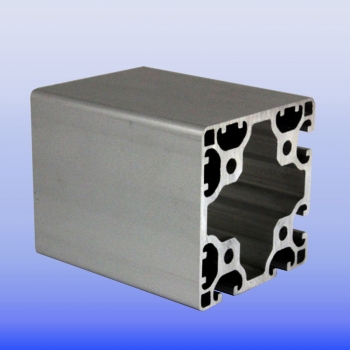 Alu Profil 80 x 80  Nut 8 leicht 4 N 90 grad im Zuschnitt 80 mm - 5900 mm