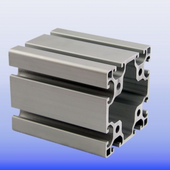 Alu Profil 80 x 80 Nut 8 leicht im Zuschnitt 80 mm -2950 mm