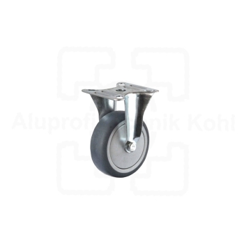 Lenkrolle Bockrolle Apparaterolle Durchmesser 75 mm mit Platte Serie LR11