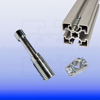 Formverbinder Automatikverbinder Profil 45 Nut 10 leicht mit Hammermutter