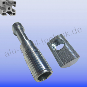 Form- Automatikverbinder Profil 40 Nut 8 mit Nutenstein M8
