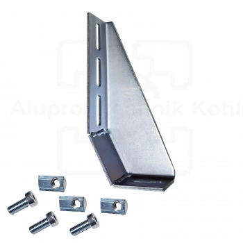 Fundamentwinkel 210 Bodenwinkel Nut 8 optional mit Befestigung IP40N8