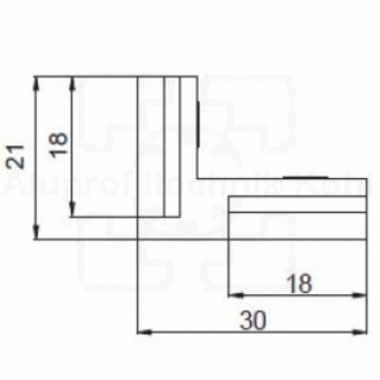 Innenwinkel Nut 8 kompatibel mit Profil 40x40N8