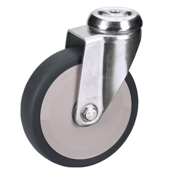 Preview: Lenkrolle 125 mm-Steinco-Apparaterolle-Laufrolle-Lenkrolle--Krankenhaus-Praxisausstattungen-Medizinische-Geräte-Industrie-