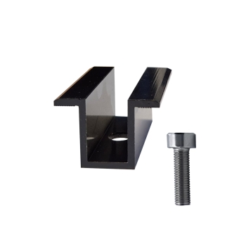 Preview: Mittelklemme PV30 schwarz zur Befestigung von 2  Solarmodule - Kopie - Kopie