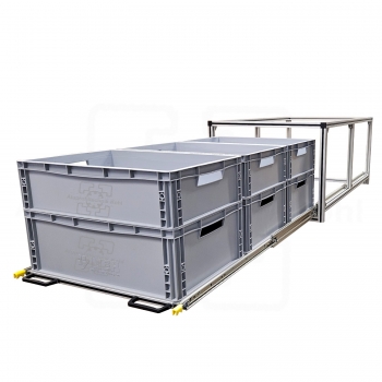 Euro Modul 710 x 840 für Euro Box 2 x 600 x 400 H 53 cm