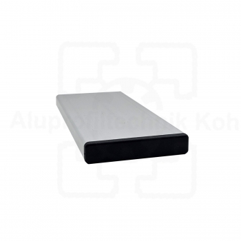 Profilabdeckkappe für Nutplatte 16 x 160 Nut 8 Kunststoff schwarz