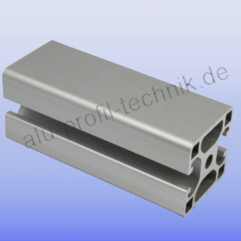 Alu Profil 40 x 40  2N 180 Grad Nut 8 im Zuschnitt 80 mm - 5900 mm lP40N8
