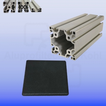 Profilabdeckkappe für Alu Profil 80 x 80  Nut 8 IP4N8