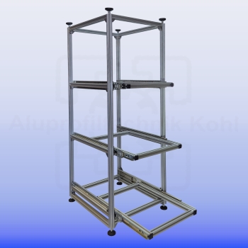 Regalsystem RL- 300 x 400 mit Auszug für 3 Eurobehälter Grundmodell