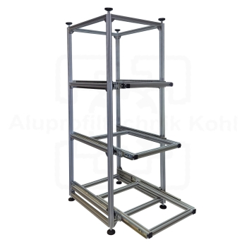 Regalsystem RL- 300 x 400 mit Auszug für 3 Eurobehälter Grundmodell