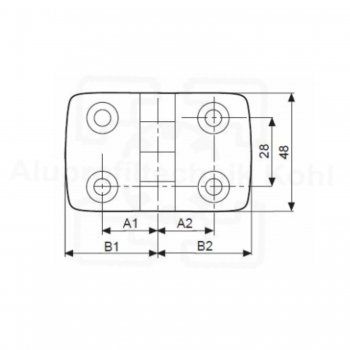 Scharnier-50-Nut-10-B-Typ-