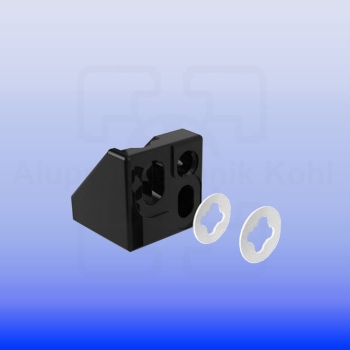 Uniblock Zinkdruckguss M6 Profil 40 Nut 8 ohne Nutfixierung IP40N8