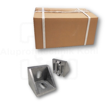 Preview: 400 x Winkel 30 x 30 Profil Nut 8 B Blank ohne Befestigung