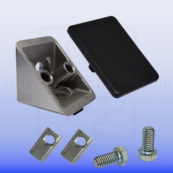Winkel 40 x 40 Nut 8 schwere Ausführung optional mit Befestigung IP40N8