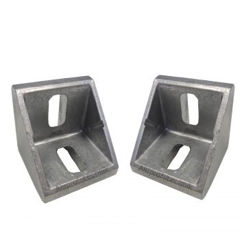 Winkel 45 x 45 Profil Nut 10 mit Befestigung  BP45N10