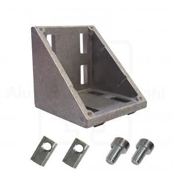 Preview: Winkel 80 x 80 Nut 8 optional mit Befestigung für Aluprofil IP80N8 Preview: Winkel 80 x 80 Nut 8 optional mit Befestigung für Aluprofil IP80N8