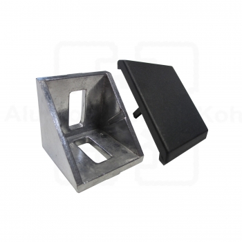 Preview: Winkel Abdeckkappe 40 leicht für Winkel 40 Nut 8 leicht